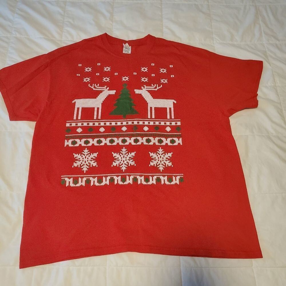 Gildan XL unisex festive Christmas tee